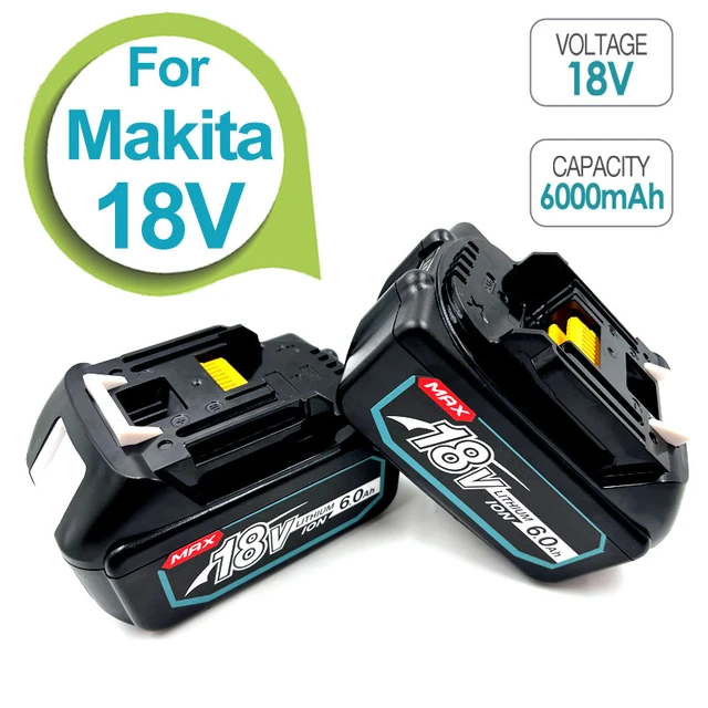 New For Makita 18V 6Ah Rechargeable Lithium Battery,For Makita 18V Power  Tools BL1850B BL1850 BL1840 Replacement Li-ion Battery - AliExpress