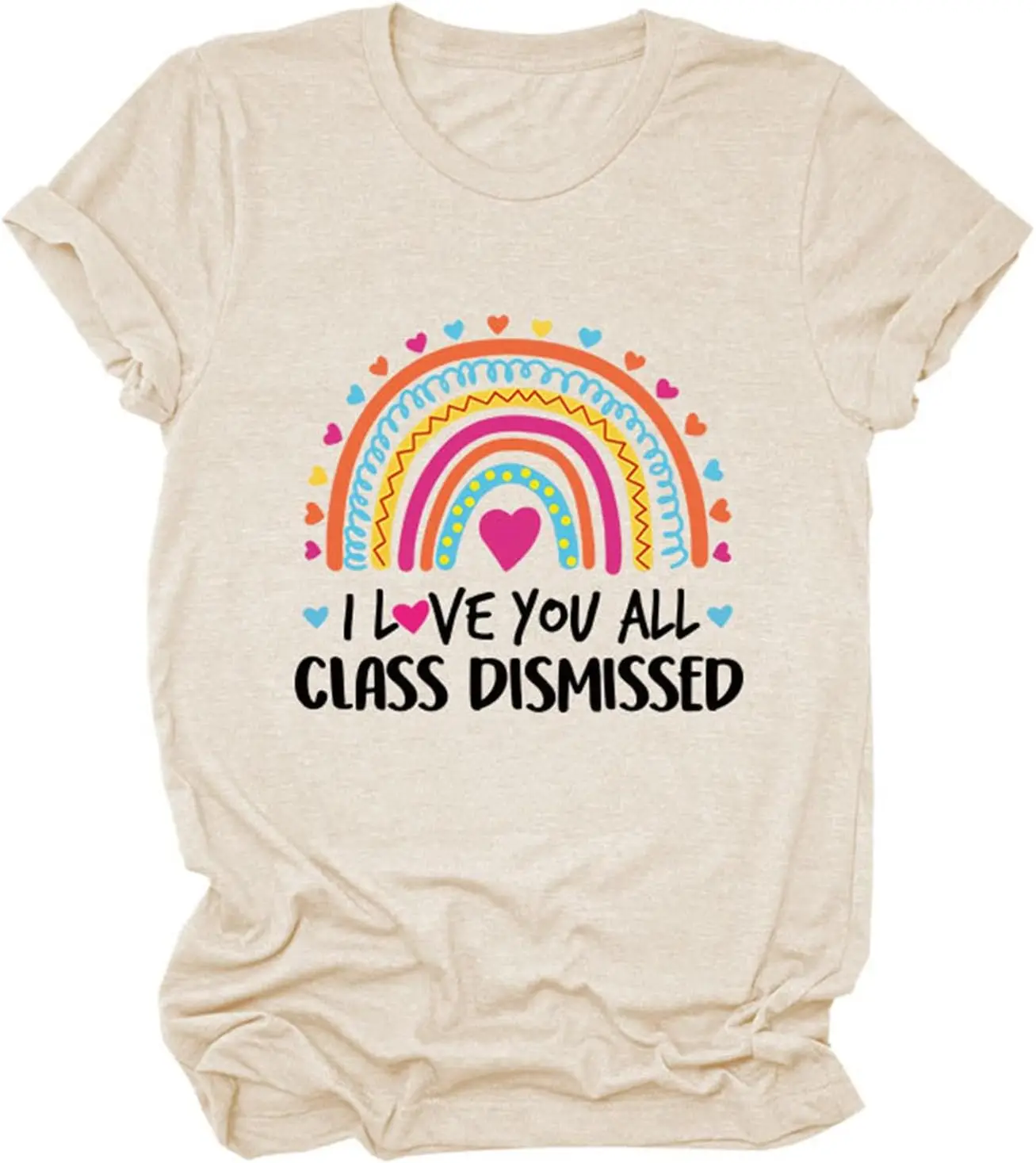 

Class Dismissed Teacher Shirts for Women Teacher Life Graphic Tees School Graduation Short Sleeve Tops Teachers Gifts