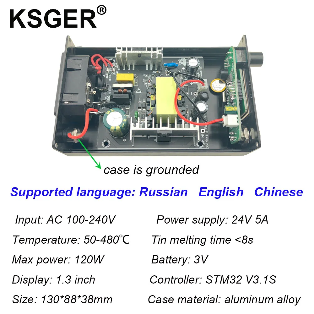 TuToy Ksger T12 Soldeerbout Station Stm32 Oled Diy Kits Soldeer Elektrische Gereedschap Temperatuur Controller Handvat