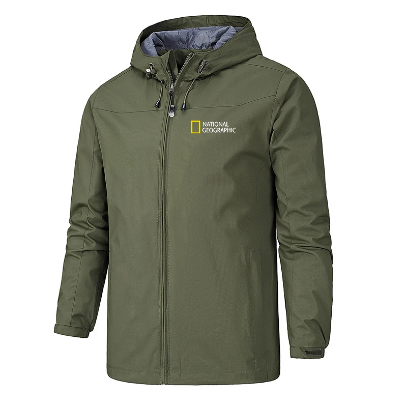 2021 National Geographic Men's Windproof Jacket Brand Casual Outdoor