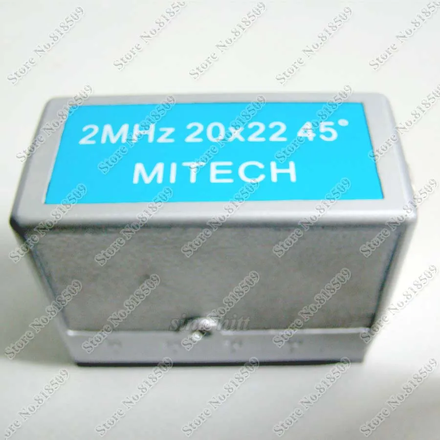 Mitech 2MHz 20x22mm 45 degree Angle Beam Probe Transducer for Ultrasonic Flaw Detector