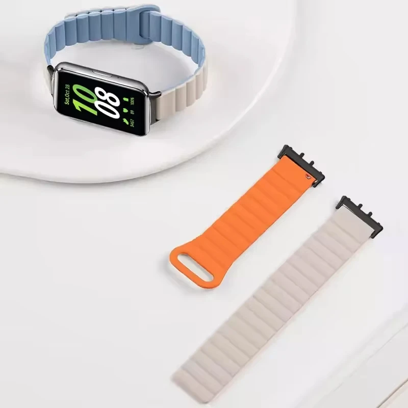 Magnetic Silicone Sport Strap for Smartwatches - Versatile Wrist Band Accessory