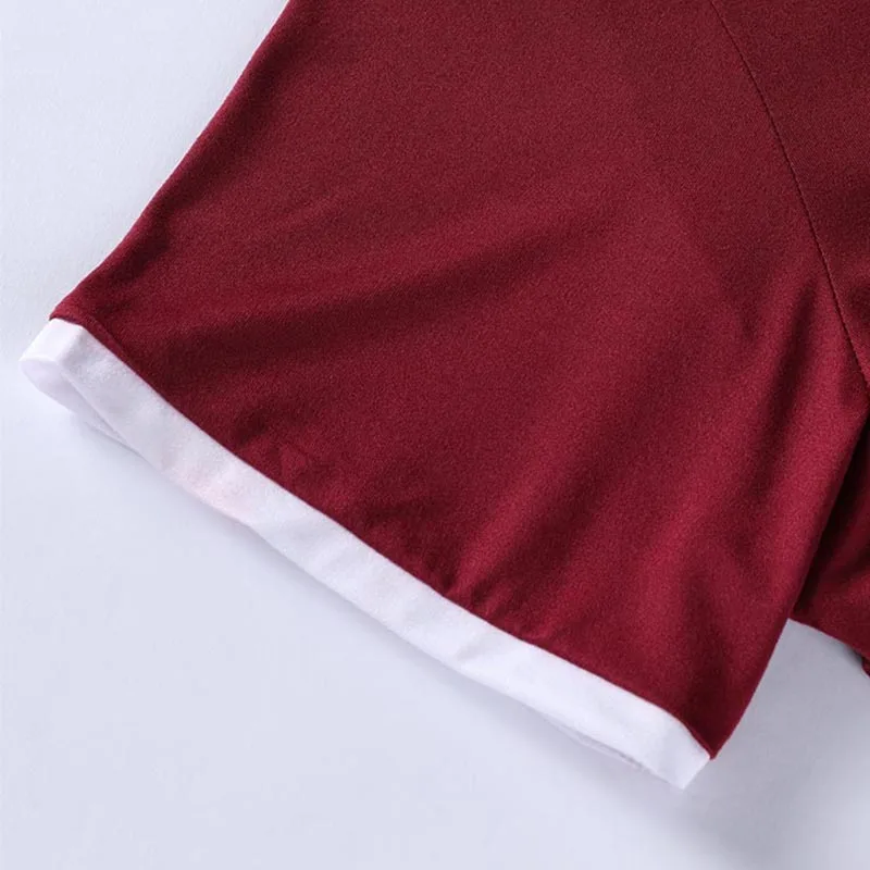 2025, neues Herren-T-Shirt, lässig und modisch, einfarbig, kurzärmelig, Stehkragen, Sommer, vielseitiges und bequemes Oberteil – Detail 19