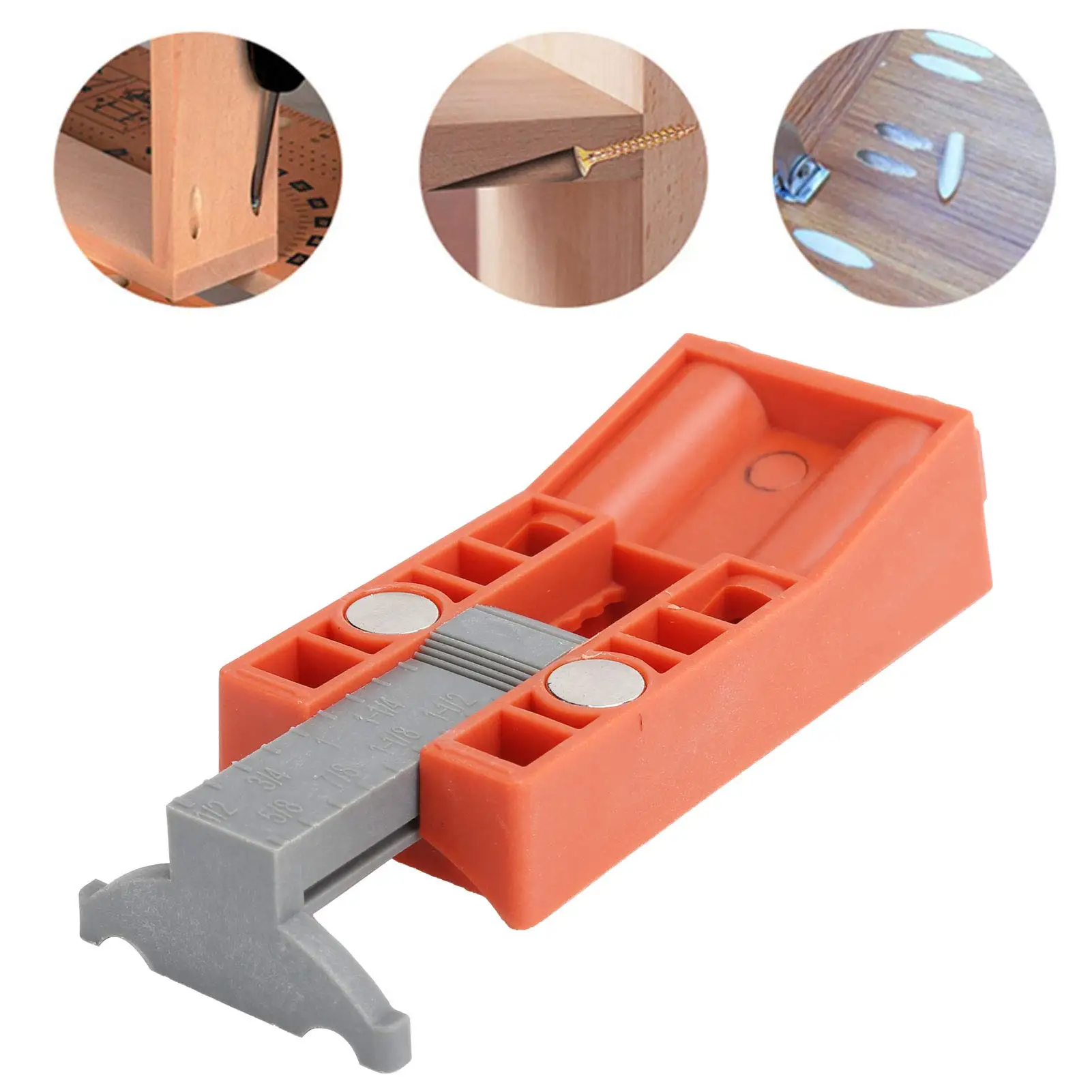 

Woodworking Oblique Hole Locator Drill Bits Pocket Hole Punch Positioner Jig Kit Angle Drill Guide Set Hole DIY Carpentry Tool