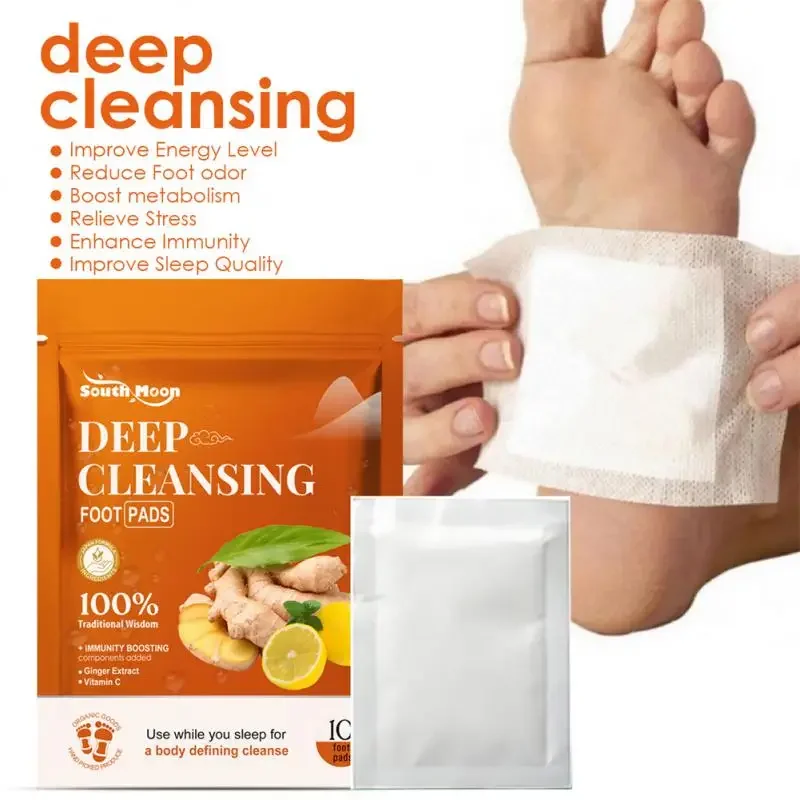 

10/12/16 Pcs Natural Ginger Detox Foot Patches For Fatigue Relief, Beauty Maintenance, Sleep, And Foot Care, Body Detoxification