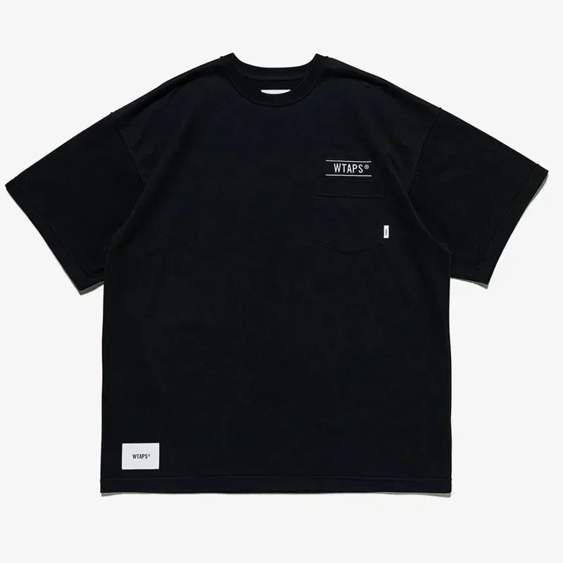 

WTAPS sports embroidered pocket cotton short sleeve T-shirt 23SS casual crewneck top Japanese trendy brand undershirt