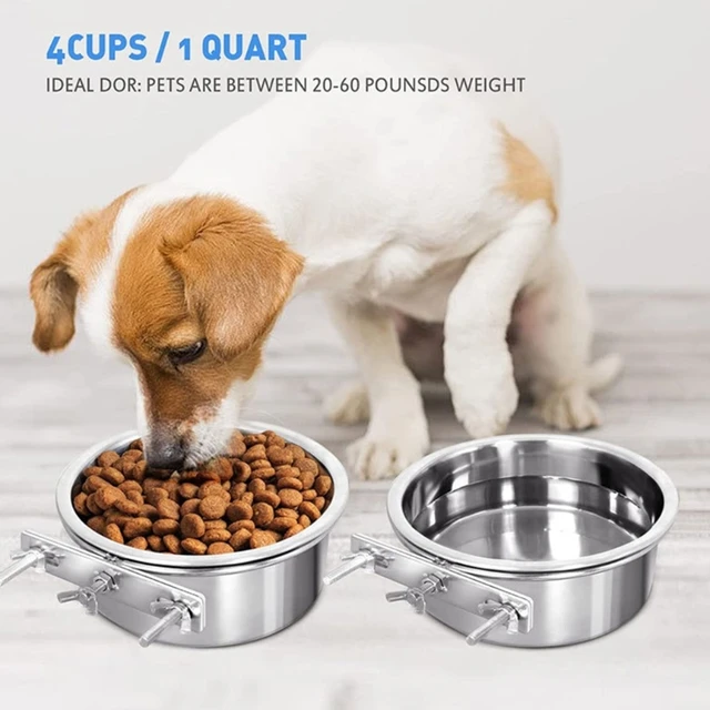 Hanging Water Dispenser Food Bowl Cage Mount for Dog Cat Pet Supplies Detachable Hanging Water Bowl Y5GB 6