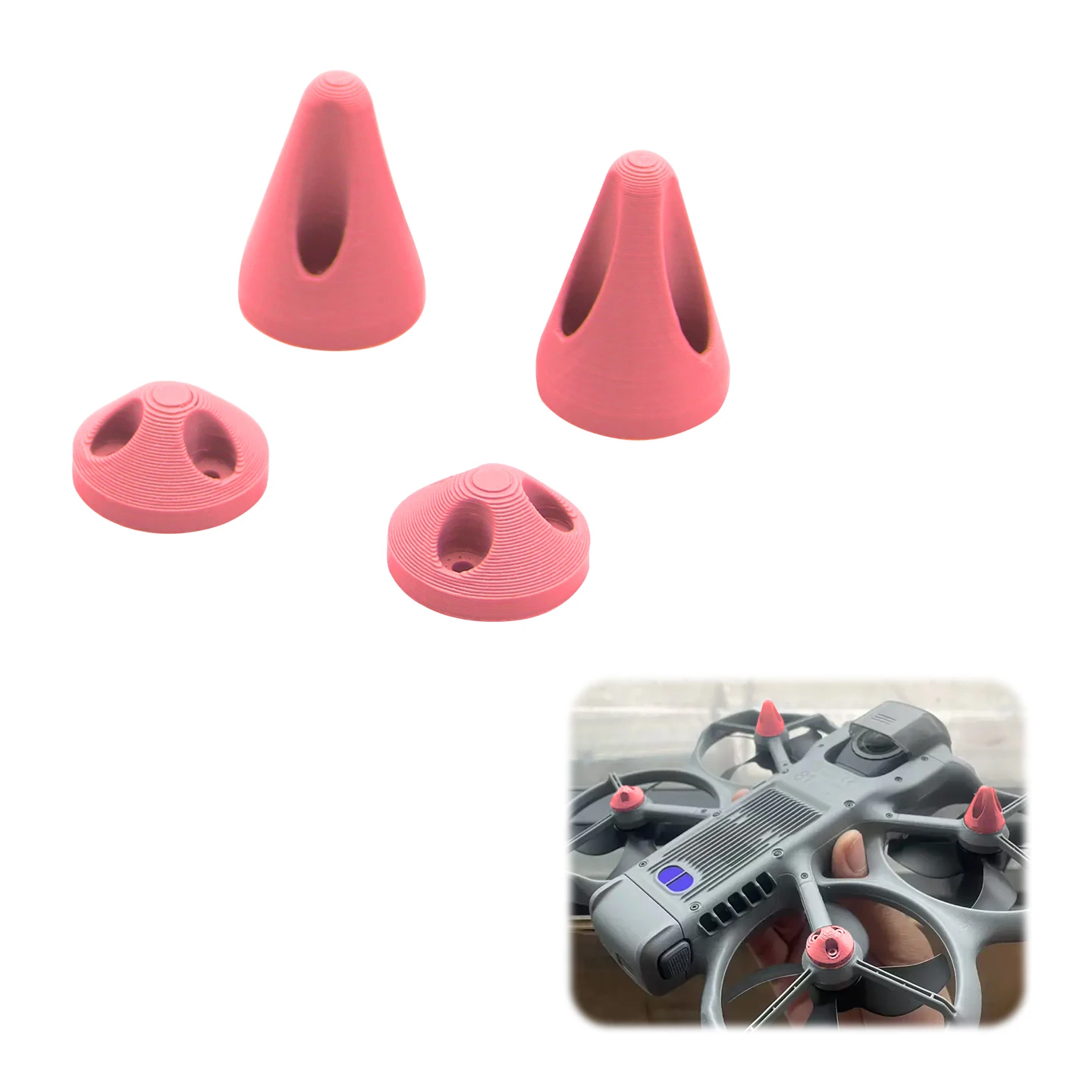 DJI Avata 2와 호환되는 랜딩 기어 피트, TPU 360도 보호, 비행 및 충돌 방지용