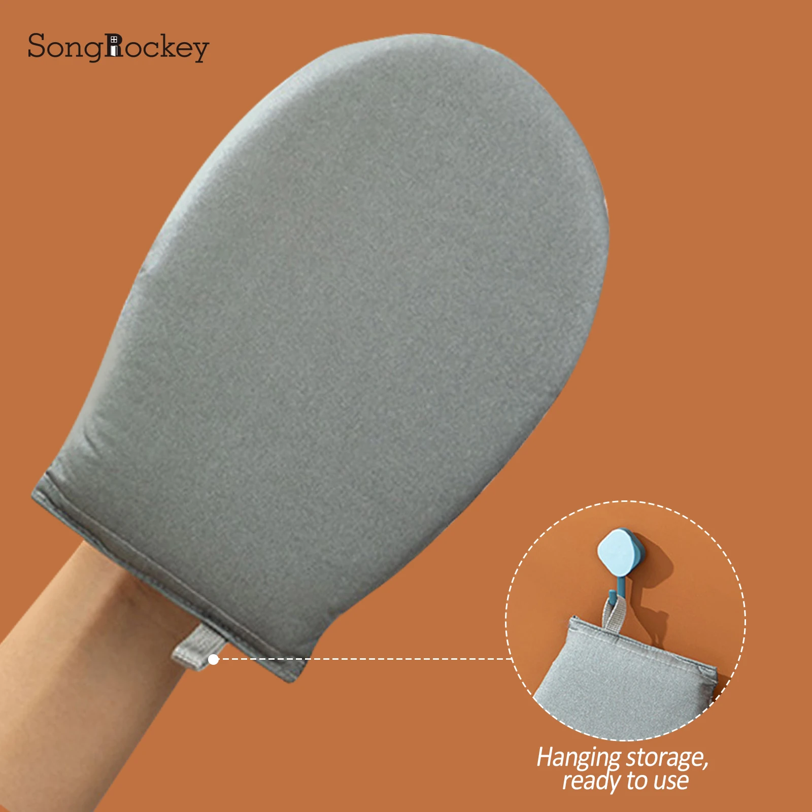 Handheld Ironing Pad Heat Resistant Glove Clothes Garment Steamer Sleeve Ironing Board Holder Protective Mat Home Supplies steam iron glove