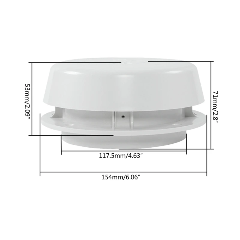 

Round RV Roof Sewer Vent Cover Roof Vent for RV Trailer Sewer Vent Dropship