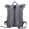 New vintage wash canvas men's backpack waterproof large capacity roll top expansion backpack men's outdoor hiking bag 2