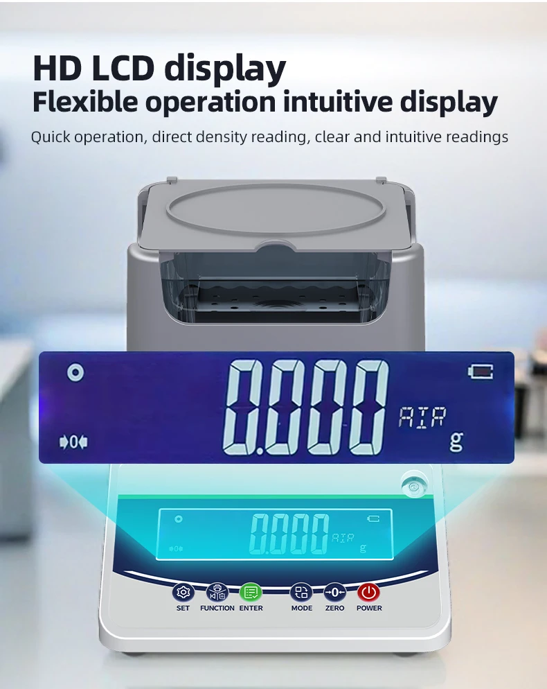 Digital Plastic Densimeter Analytical Balance Solid Liquid Densimeter Gold Preci