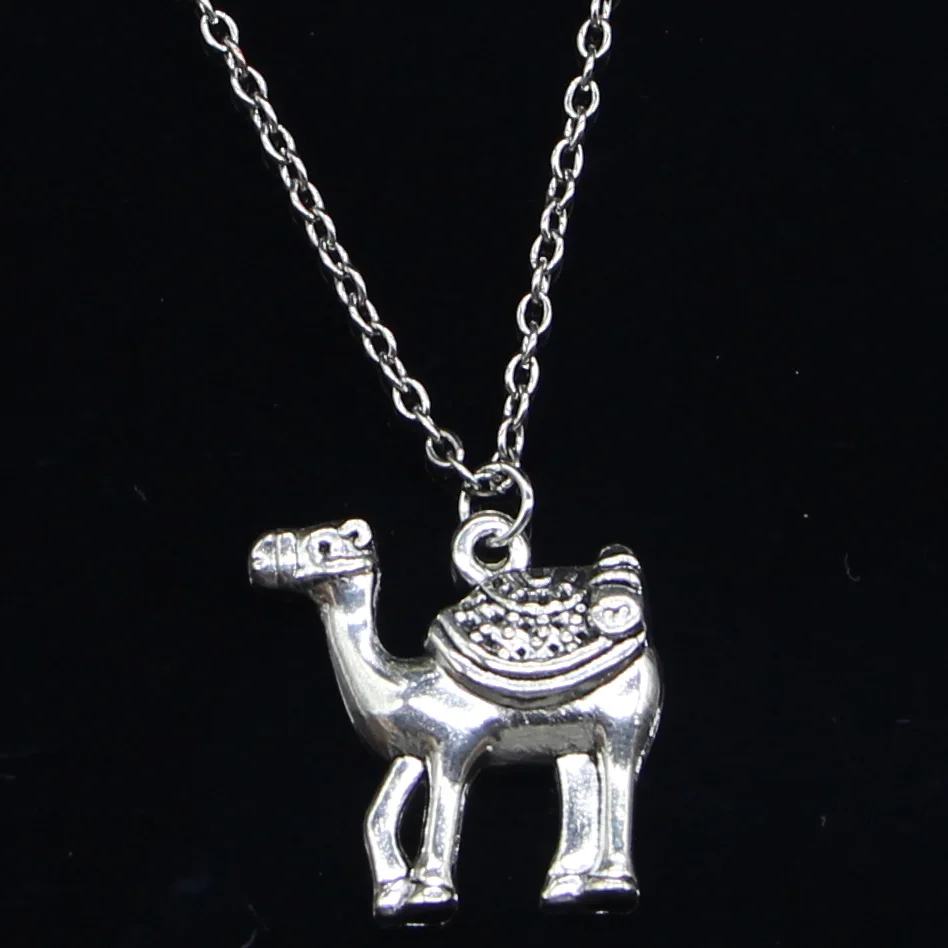 

20 шт. Новое модное ожерелье 23x24 мм Подвески в виде верблюда Короткие Длинные женские и мужские ожерелья Подарочные ювелирные изделия Чокер