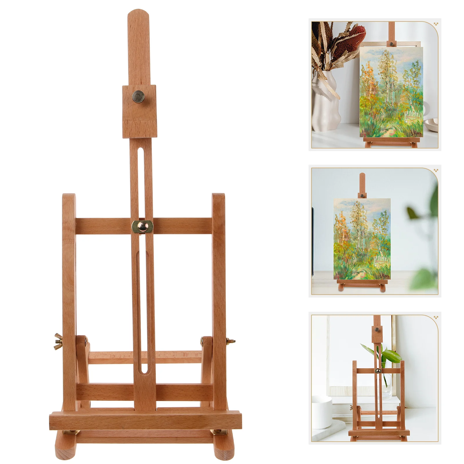 Wooden Easel Stand For Kids Adult Display Wood Easels Supplies Paint Stand Outdoor Sketching Classroom Showing Painting Show