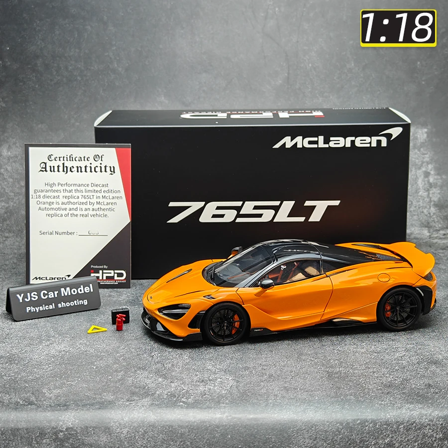 HPD 1:18 New 765LT Sports Car Alloy car Model Collection