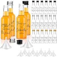 1.7 OZ Mini Liquor Bottles Small Plastic Spirit Bottles Wedding Mini Wine Bottles Plastic Alcohol Shot Bottles Party Favors 1