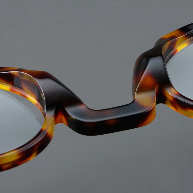 R57447 Casual Runde Acetat Brille Rahmen Frauen Retro Niet Optische Presbyopie Brillen Männer Anpassbare Rezept Brillen – Detail 19