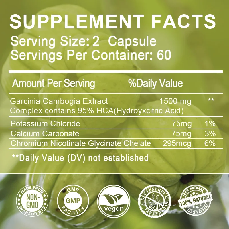 BEWORTHS Garcinia Cambogia Capsule Women & Men Slimming & Weight Loss Detox Product Fat Excretion Intestinal Cleansing