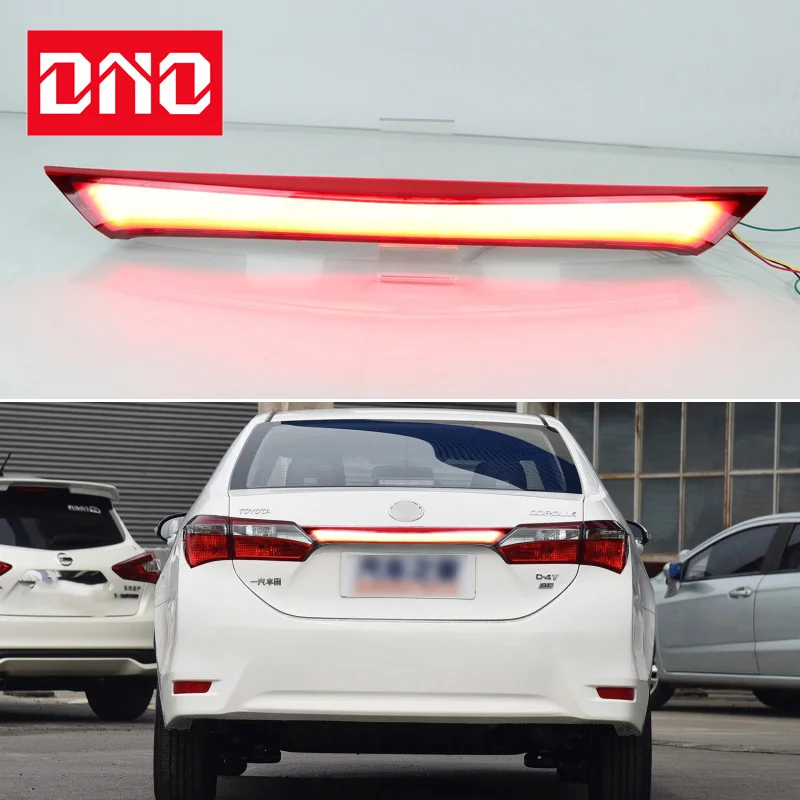 

Car LED Rear Bumper Lamps For Toyota Corolla 2014 - 2018 Brake Light Turn Signal Backup Reflector Lamp Taillights Car Fog lamp