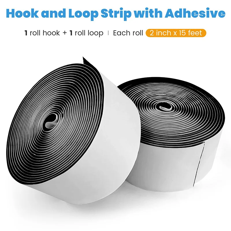 Versatile Self-Adhesive Hook and Loop Fastener Disks with Glue
