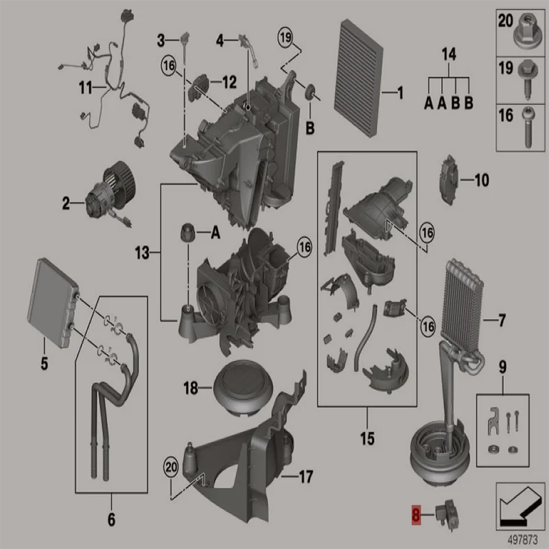 

2018-2022b mwSAV X7 G07 30dX Cover Plate Media Jack Seal Base Fixed Bracket