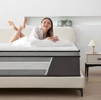 Full Mattress,10 Inch Innerspring Hybrid Mattress in a Box with Gel Memory Foam, Individually Wrapped Encased Coil Pocket Spring 1