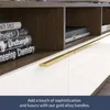 70" TV Stand for TV up to 70", Modern Home Entertainment Center with Open Shelves and Drawers, Media Console Table, Wood 5