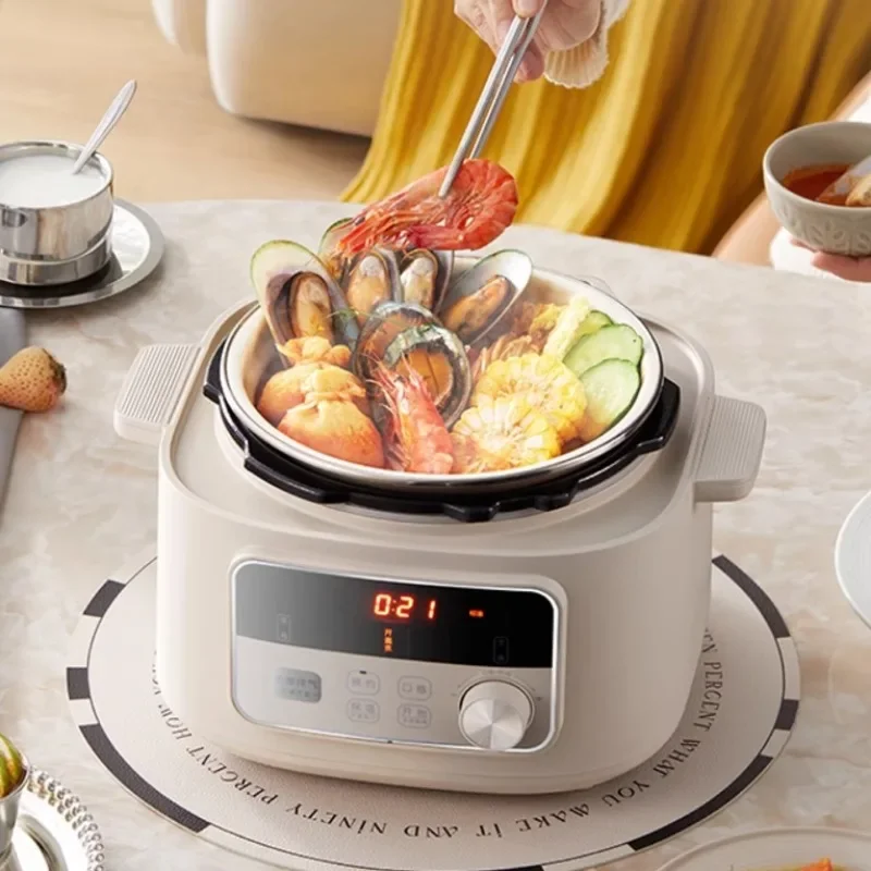 Bear Automatic Exhaust True Boiling  Cooker Household Small Mini Multifunctional 2.5L/2L Electric Pressure Cooker 220V 4