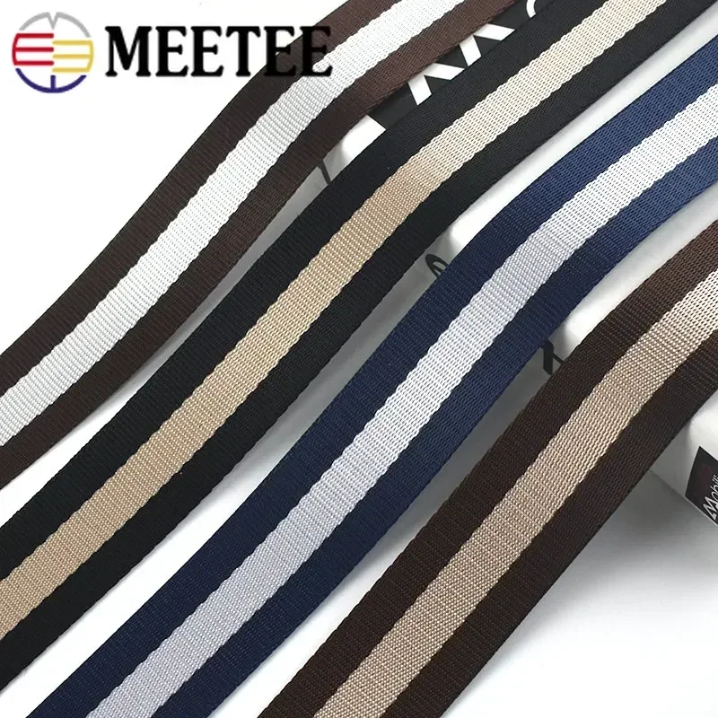 자카드 나일론 웨빙 테이프 5m, 38mm, 장식 리본 배낭 스트랩, 수하물 가방, 안전 벨트, DIY 바느질 재료 액세서리