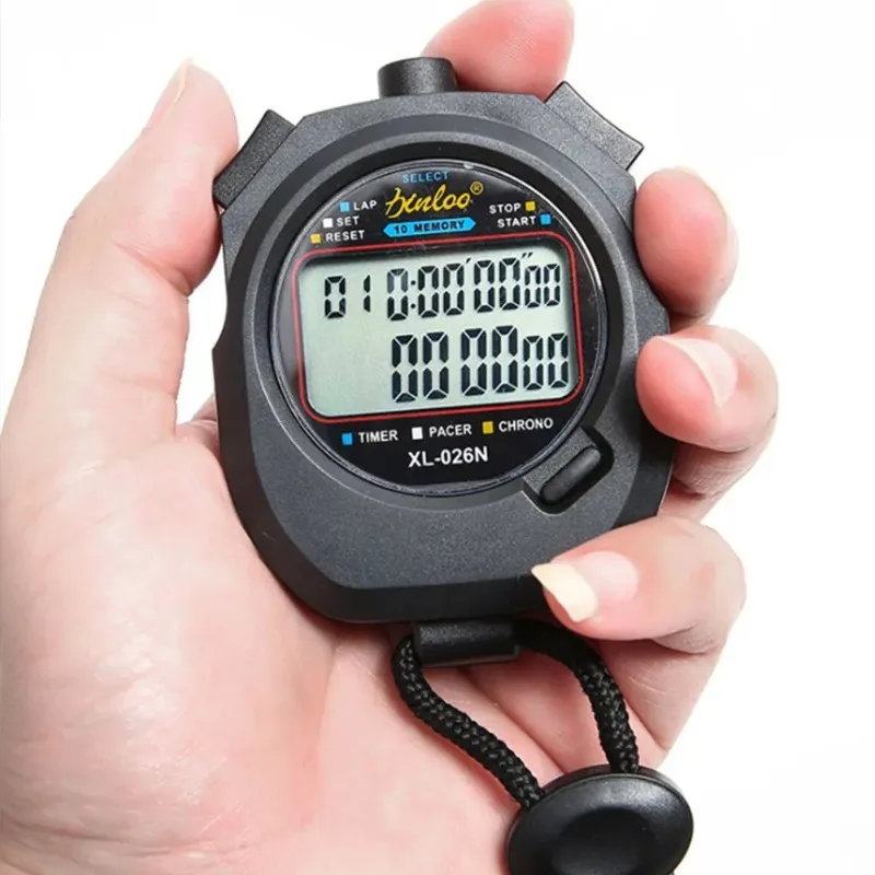 Multi-Function Digital Stopwatch Waterproof Countdown Timer Handheld Chronograph for Coaches Swimming Running Sports Training