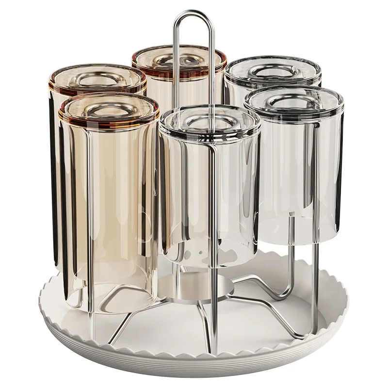 304 Stainless steel Cup Coffee Countertop Drain Storage Rack Tree Shape Storage Holder Cup Glass Down Holder Tea Rack Upside