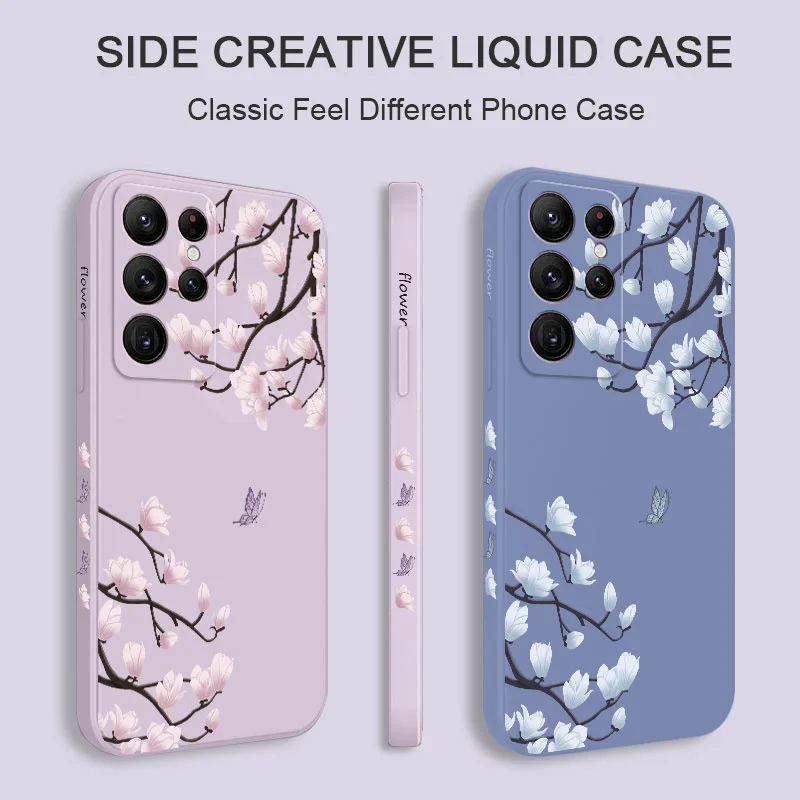 Phone Case Phone Protector Cover Tree Branch Samsung Galaxy S25 S24 S23 S22 S21 S20 Ultra Plus FE S10 Note 20 ultra 10 Plus