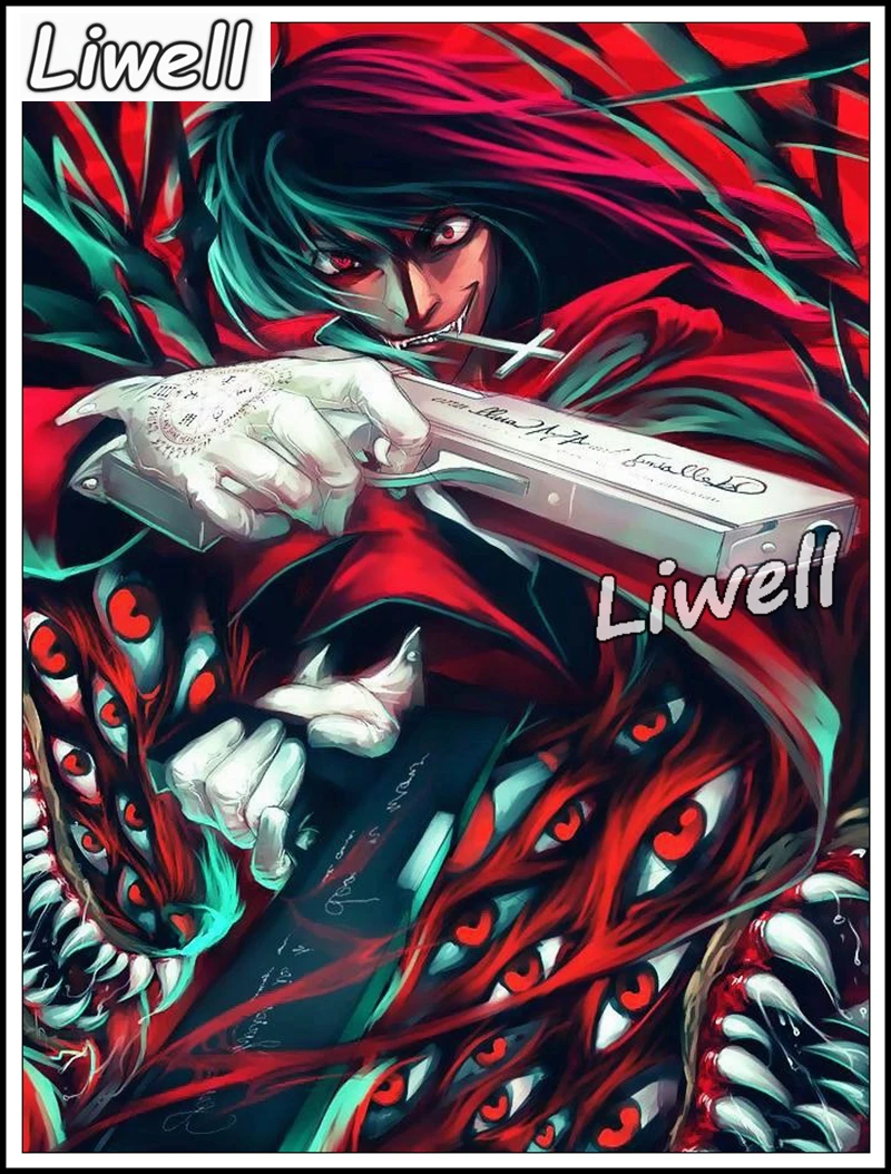 Dark Anime Hellsing Alucard Diamond Painting Embroidery Vampire And Rip Van  Winkle Wall Art Cross Stitch Kits Gift Home Decor - AliExpress