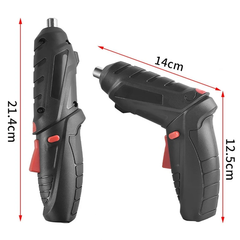 4.2V 무선 전기 스크루 드라이버 USB 충전식 LED 조명 무선 스크루 드라이버 전기 드릴 스크루 드라이버 세트 전동 공구, 방수, 낙하/누설 전력 방지, 배터리 보호 장치, 작업 영역을 비추는 통합 LE
