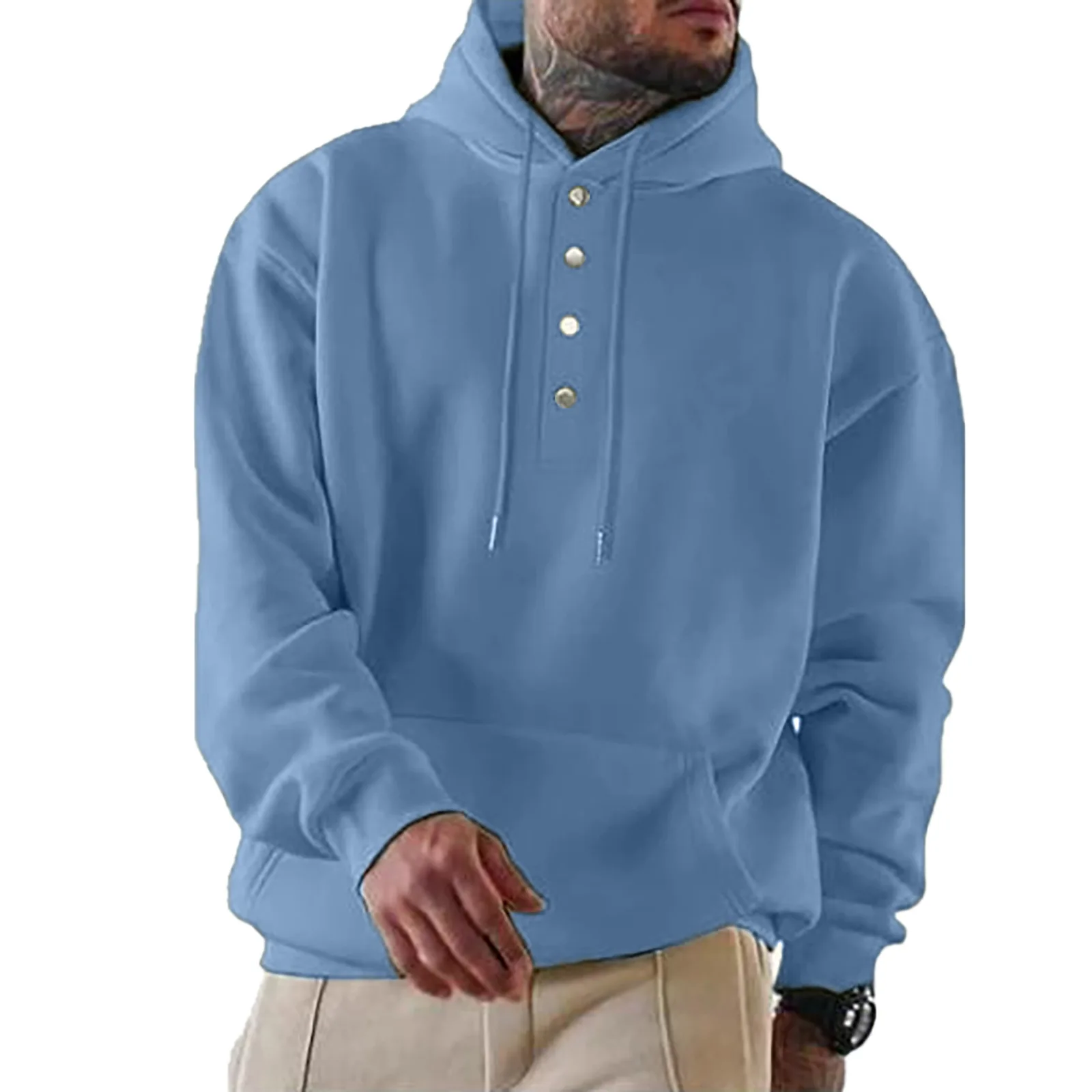 

Autumn/winter men's 2023 long-sleeved coat loose casual hoodie