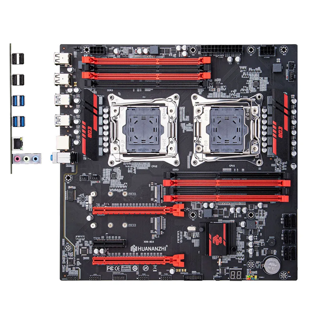 X99 8D3 デュアルCPUマザーボードセット E5 V3 V4 DDR3 最大256GB