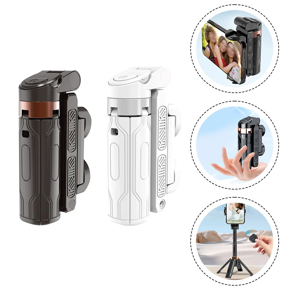 Handheld Selfie Stick Quadripod Stand Mini Portable Foldable Phone Holder with BT Remote for iPhone Smartphone