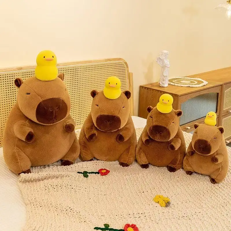 Capybara Plush Simulation Capibara Anime Fluffty Toy Cute Doll Stuffed Animals Soft Doll Plush Children Christmas Gift
