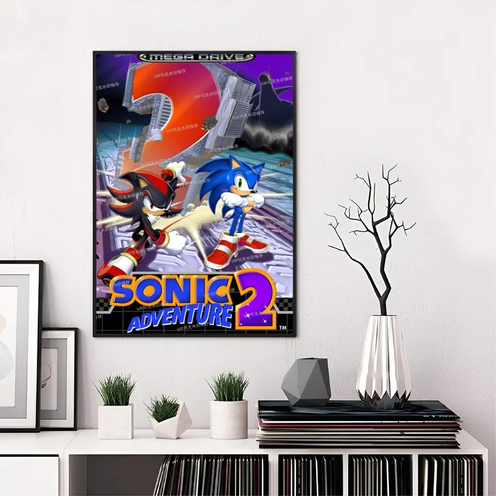 thumbnail image 1 of Póster de S-Sonic H-Hedgehogs en papel impreso para el hogar, sala de estar, dormitorio, entrada, bar, restaurante, cafetería, arte, pintura, decoración, 1 of 5