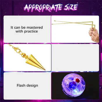 🔮 4-Piece Gold Copper Dowsing Rod Set – Spirit, Water, and Energy Detection Kit 1