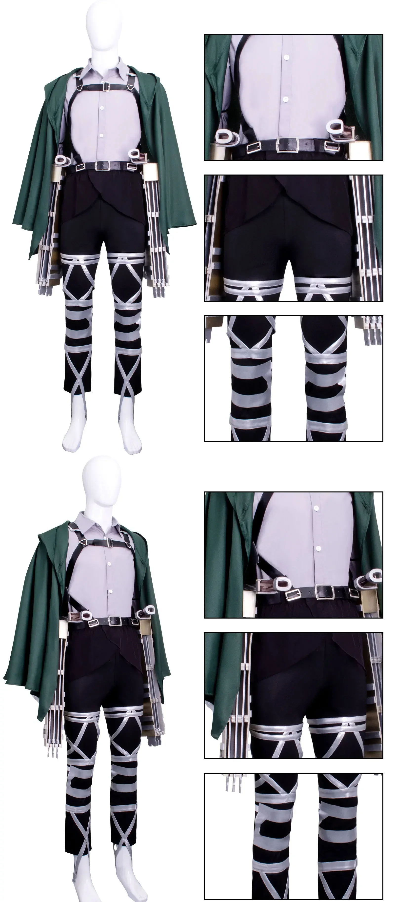 Attack on Titan Survey Corps Cosplay Costume Harness Armor