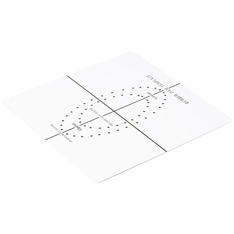 Dental Rubber Dam Punch Hole Positioning Board Barrier Template Dental Lab Instrument Tool