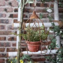 

ceiling hanging vintage rustic chic garden pot