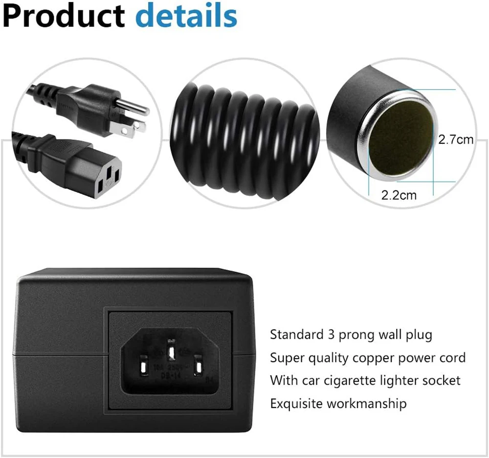 ڵ  Ÿ̾ â  Ÿ ڵ ġ AC to DC , ڵ     , 10A, 110-220V, 12V