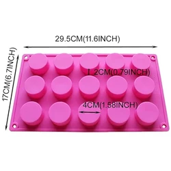 Versatile Silicone Cylinder Mold (Cylinder 15 holes-A)