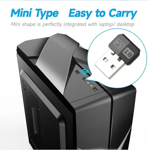 USB Bluetooth 5.4 Adapter Wireless Bluetooth 5.3 Dongle Adapter for PC Laptop Wireless Speaker Audio Receiver USB Transmitter 6 USB Bluetooth 5.4 Adapter Wireless Bluetooth 5.3 Dongle Adapter for PC Laptop Wireless Speaker Audio Receiver USB Transmitter 6