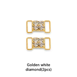 Luxury Rhinestone Diamond Sneaker Charms with Fashionable Metal Buckle Shoelace Accessories (1)