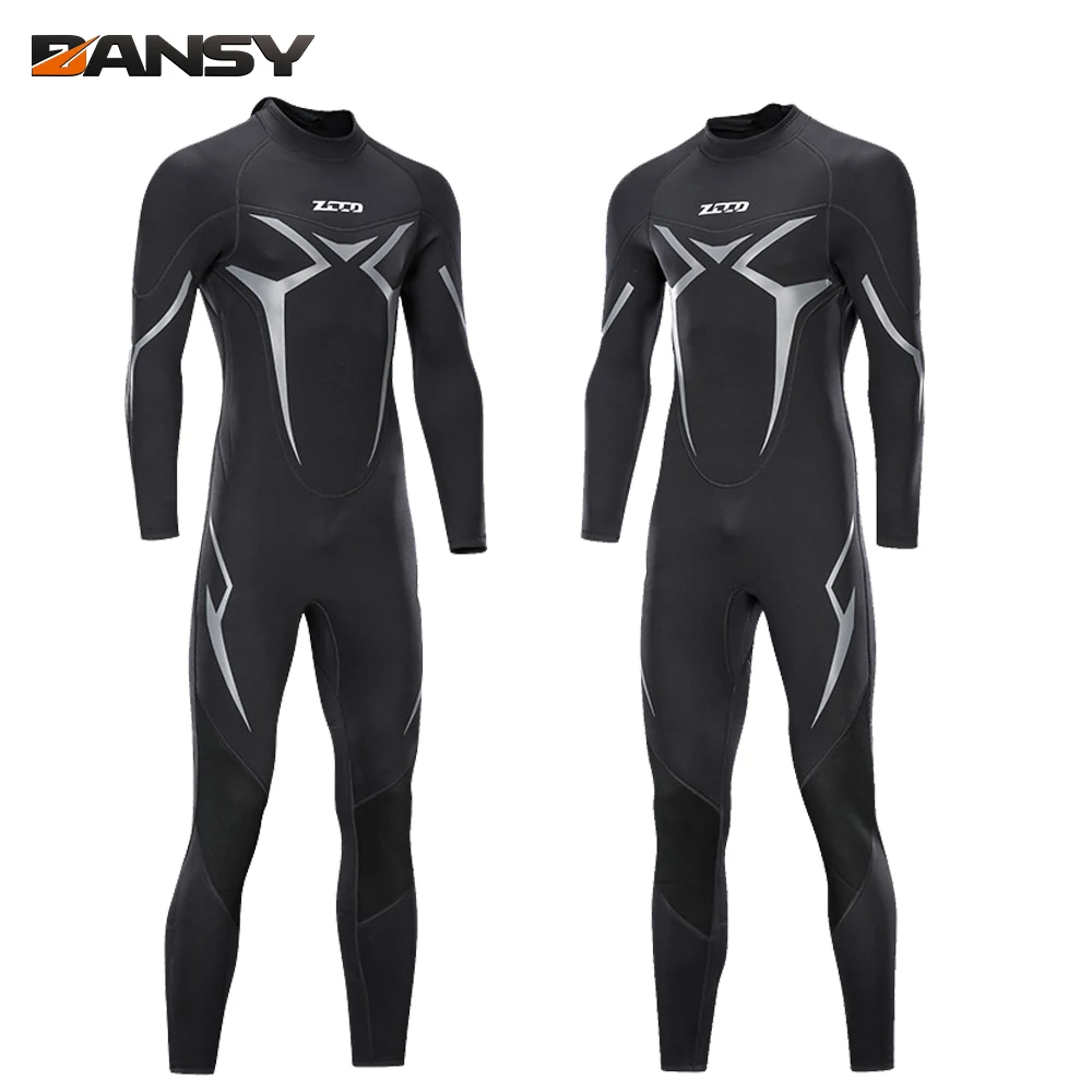 

3MM Neoprene Wetsuit Men One-Piece Suits Keep Warm Surf Scuba Diving Full Suit Swimming Surfing Waterproof Diving Suit Men