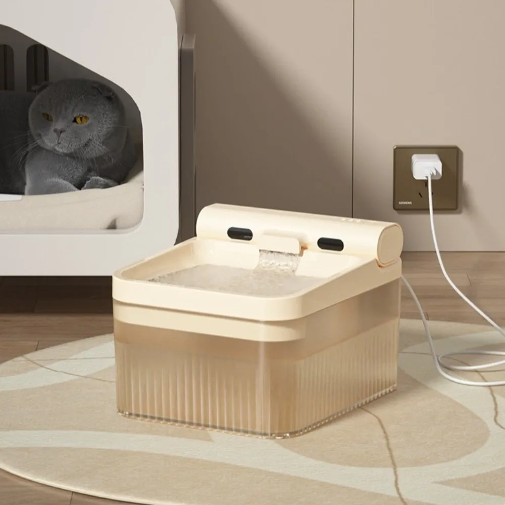 Triple Filtered Cat Automatic Water Fountain Silent Operation USB Electric Pet Water Dispenser Smart Large Capacity Water Bowl
