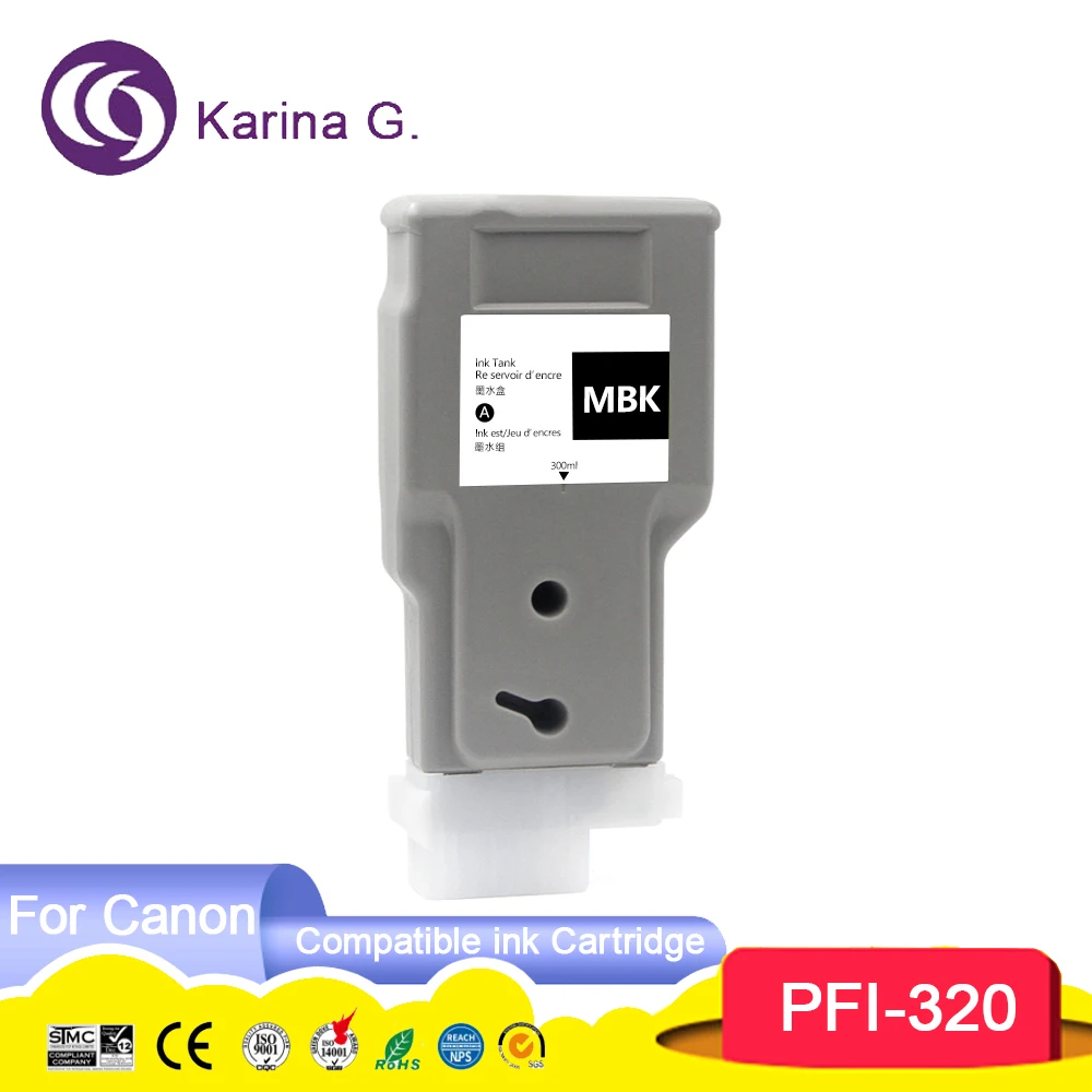 PFI320 PFI 320 PFI-320 Premium Color Compatible Inkjet ink Cartridge for imageP